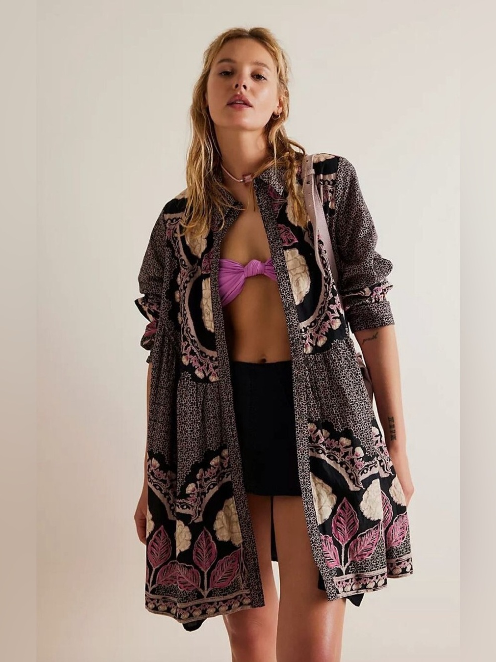 Free People Smell the Roses Mini Dress - Picture 2 of 13